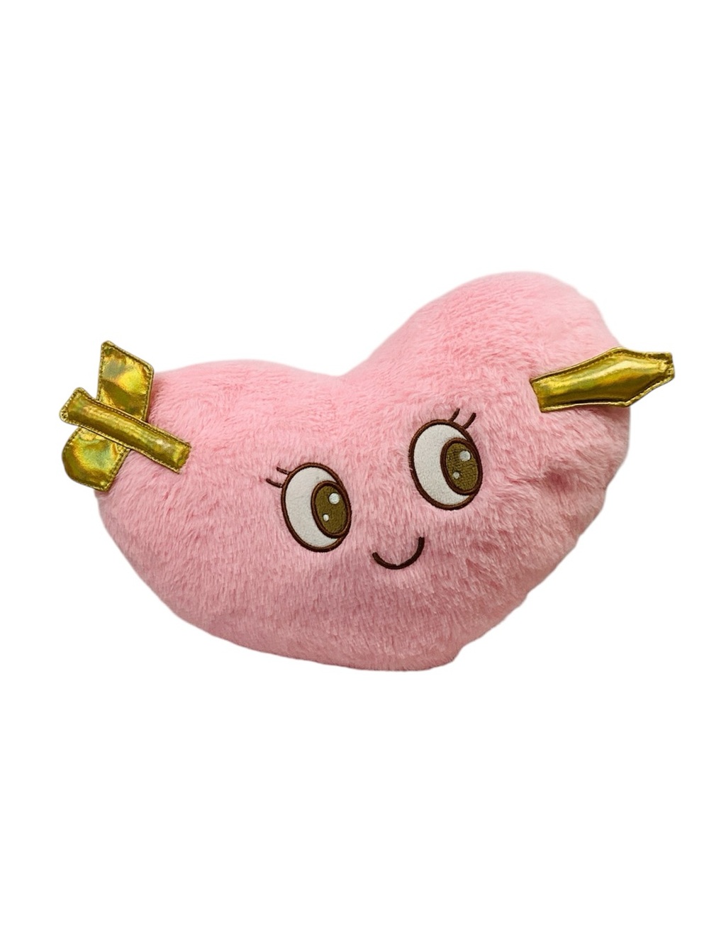 💚 FREE with any purchase ⭐️ Plush Pink Heart Pillow with Gold Arrow